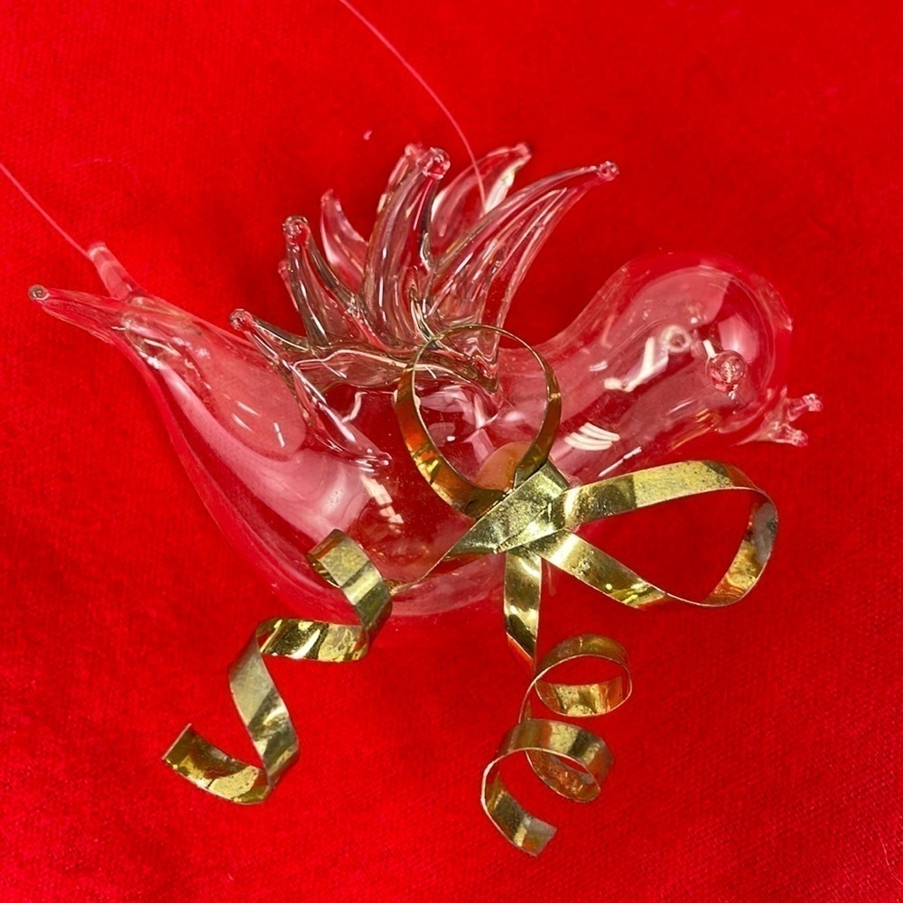 Silvestri glass bird Christmas Ornament